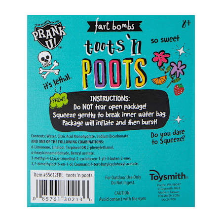 Toots 'N Poots Mystery Fart Bombs Box 6-Pack | Five Below