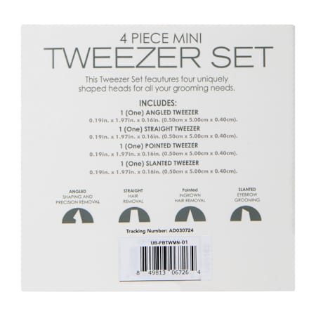 Mini Tweezers Set 4-Count | Five Below