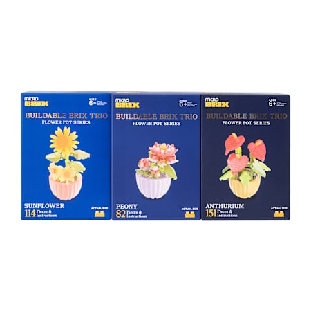 Succulent Buildable Brix Trio 3-Pack | Five Below