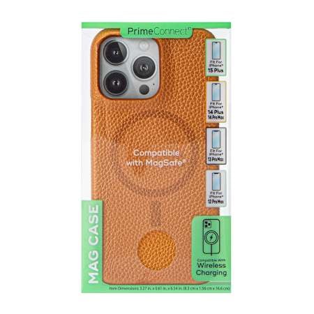 iPhone 15 Plus Leather Mag Case iPhone 15 Plus Leather Mag Case