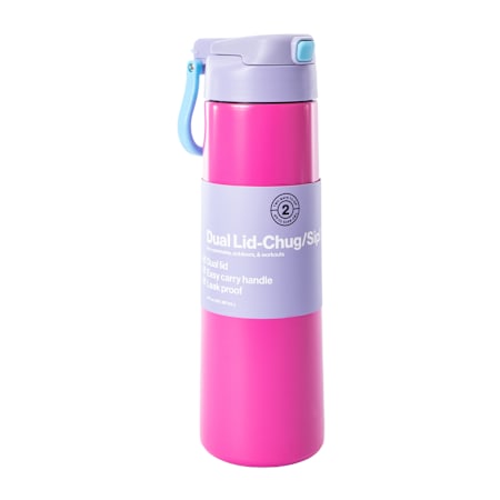 Dual Lid-Chug/Sip! Bottle 19oz | Five Below