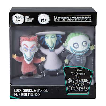 Disney Tim Burton's The Nightmare Before Christmas Flocked Figures