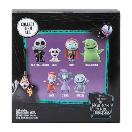 Disney Tim Burton's The Nightmare Before Christmas Flocked Figures