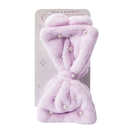 Purple Peal Plush Spa Headband | Five Below display picture 1
