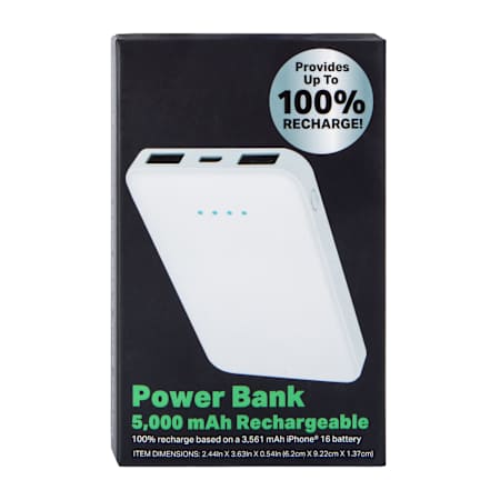 Rechargeable Power Bank 5000mAh | Five Below