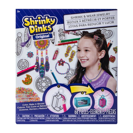 Alex Toys Shrinky Dinks Ballerina Schmuck Set – Kreativ-Bastelset Mit Vorgeschnittenen Formen, 8 Buntstiften & Zubehör – Backen, Schrumpfen, Gestalten – Für Kinder Ab 5 Jahren