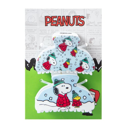PEANUTS SNOOPY WITH FLOWERS SPARKLE DETAIL HAIR CLAW CLIP Peanuts Snoopy & Woodstock House Figural Claw Hair Clip  main image 4