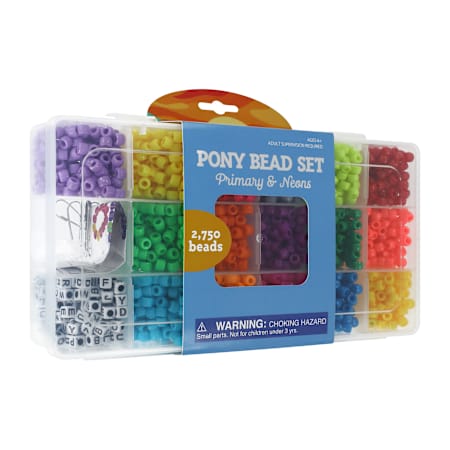 Pony Primary & Neons Bead Set | Five Below