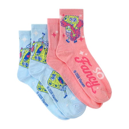 Branded Girls Mid-Crew Socks 2-Pack | Five Below