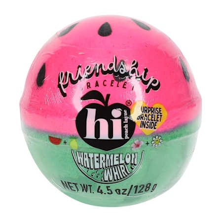Hi Peach Layne® Watermelon Whirl Friendship Bracelet Bath Bomb 4.5