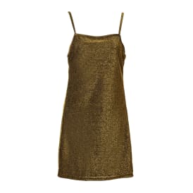 out from under go for gold dress Forever Mine Gold Sequin Cut Out Mini Dress | Satin Bow main image 1