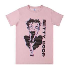 （75）Betty Boop 半袖Tシャツ ミント ブラック BETTY BOOP（ベティ ブープ） tシャツ BETTY BOOP×PANDIESTA ナイト