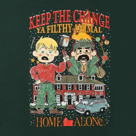 Home Alone Seasonal Keep The Change Graphic Tee