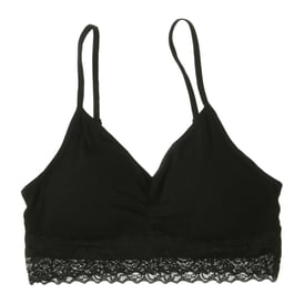 Black Lace Trim Bralette