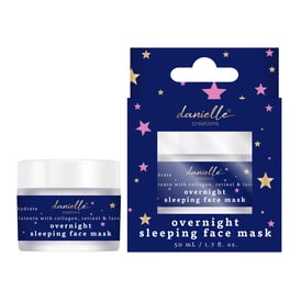 danielle creations® overnight melatonin sleeping face mask 1.7 fl