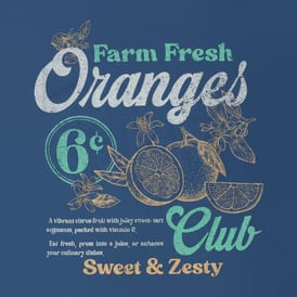 Farm Fresh Oranges Club Graphic Tee | Five Below