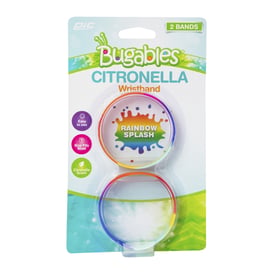 Bugables® Citronella Bug Repellent Wristband 2-Pack