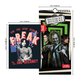 Beetlejuice Beetlejuice 16-Month 2025 Calendar