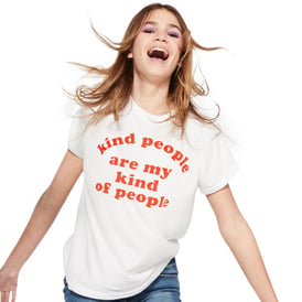 Juniors 'Kind People' Retro Graphic Tee
