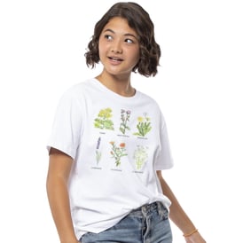 Juniors Healing Flowers Graphic Tee