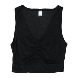 Terrycloth V-Neck Tank Top