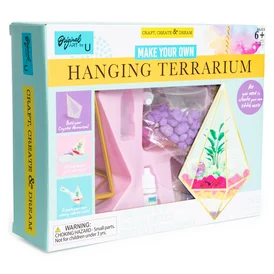 Make Your Own Hanging Terrarium w/ Crystals Kit