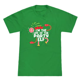 Kid's Party Elf Family Christmas Graphic Tee