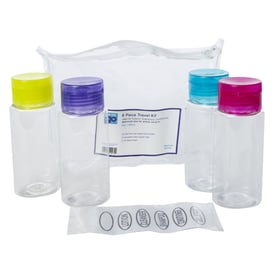 3oz travel bottles w/ labels 6-piece set | Five Below