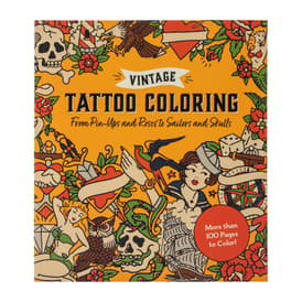 Vintage Tattoo Coloring Book | Five Below