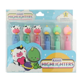 Kawaii Highlighters 6-Pack