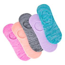 Ladies Space Dye Sneaker Socks 5-Pack