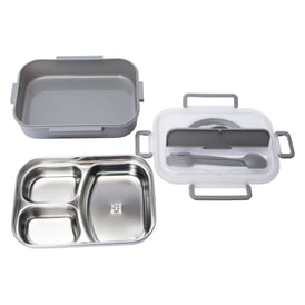 4-Piece Stainless Steel Bento Box 9.5in x 6.7in | Five Below