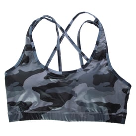 Camo Strappy Sports Bra