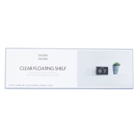 Clear Floating Shelf 15.75in x 4.8in