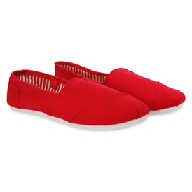 Ladies Canvas Slip-On Shoes