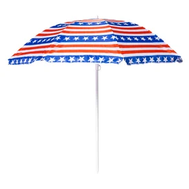 Striped Beach Umbrella 6ft