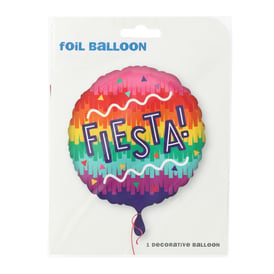 INFLATED Round 'Fiesta!' Balloon 18in
