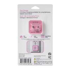 Dual USB-A Home Charger 2.4 Amp
