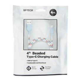 4ft beaded USB Type-C charging cable | Five Below