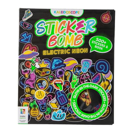 Kaleidoscope Sticker Bomb With Over 500 Stickers & Book