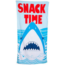 snack Time' Shark Beach Towel 30in x 60in