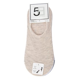 5-Pack Ladies No-Show Sneaker Socks - Solid