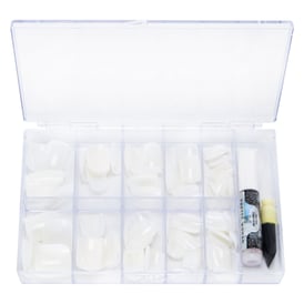 Pretty Woman Natural Square Faux Nails With Nail Glue 100-Count