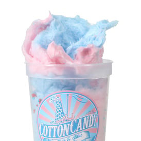 Pink & Blue Swirls Cotton Candy Tub