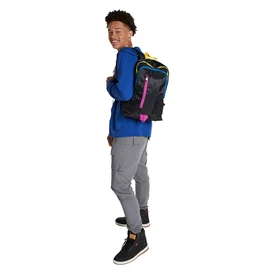 Colorful 3 Zipper Backpack 16in