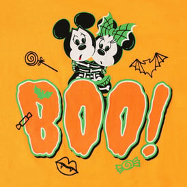 Disney Minnie & Mickey Mouse 'Boo!' Kid's Halloween Graphic Tee