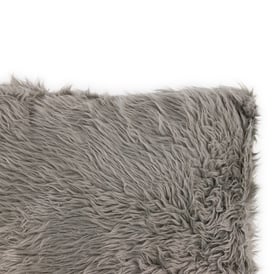 High Pile Faux Fur Throw Pillow 16in x