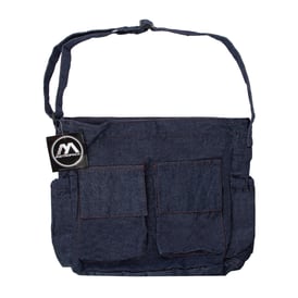 Denim Messenger Bag 12.5in x 14in | Five Below