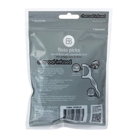 Bb Charcoal infused Dental Floss Picks 75-Count