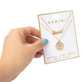 Layered Zodiac Necklace - Gemini